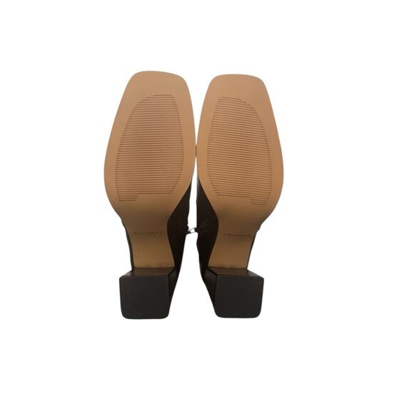 NIB! Lisa Vicky Craze Faux Leather Croc Bootie Embossed Square Toe - Size 6.5 - Picture 9 of 10